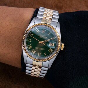 Rolex Datejust 1601 36MM Green Dial With Two Tone Bracelet